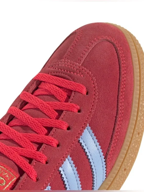 Adidas Handball Spezial Women’s 6.5 Lucid Red Glow Blue Suede Gum Sole NEW - Picture 9 of 10
